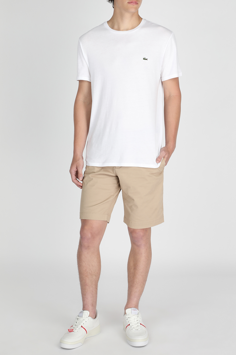 חולצת טי עם לוגו תנין רקום LACOSTE